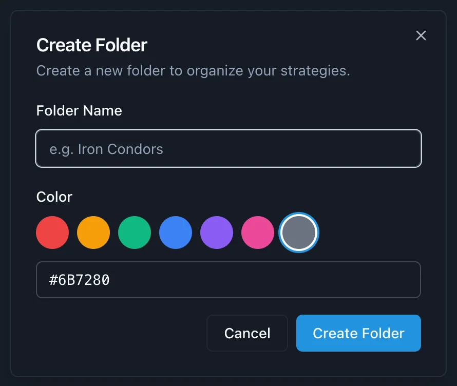 Creating folders
